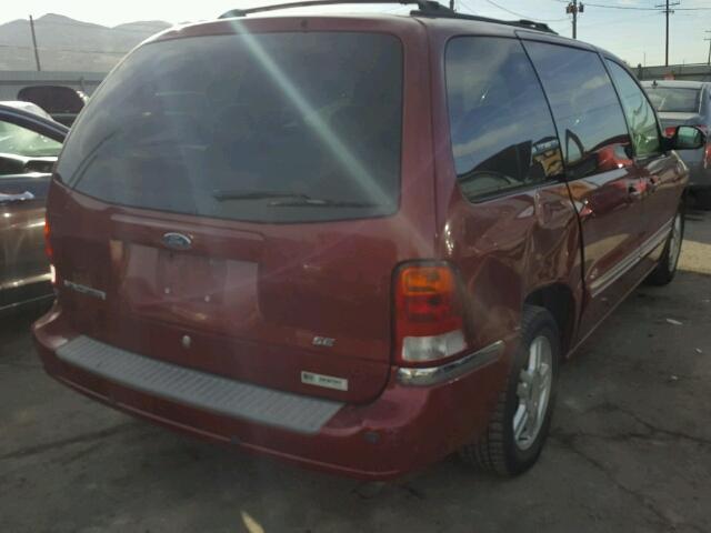 2FMZA52452BA47796 - 2002 FORD WINDSTAR S RED photo 4