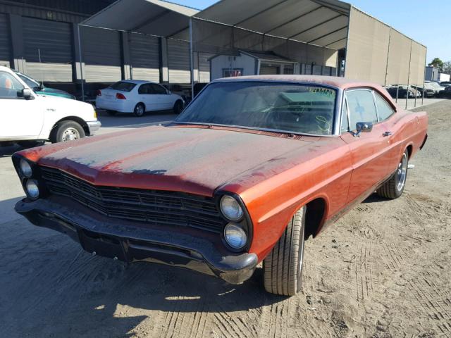 7J58H163997 - 1967 FORD GALAXY ORANGE photo 2