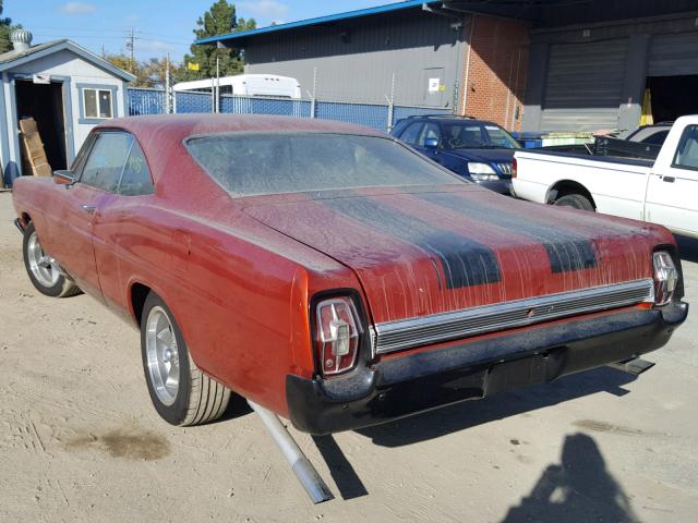 7J58H163997 - 1967 FORD GALAXY ORANGE photo 3