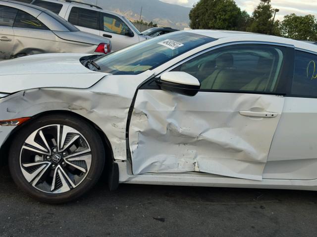 2HGFC1F36GH637667 - 2016 HONDA CIVIC EX WHITE photo 9