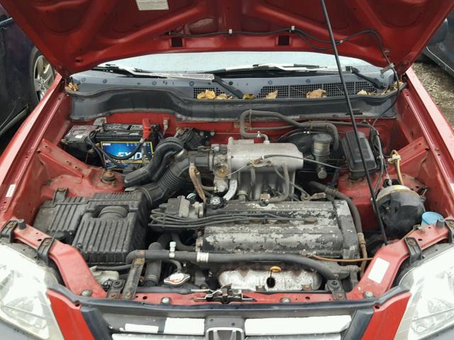 JHLRD1853VC062891 - 1997 HONDA CR-V LX RED photo 7