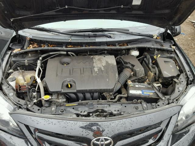 2T1BU4EE3BC723309 - 2011 TOYOTA COROLLA BA BLACK photo 7