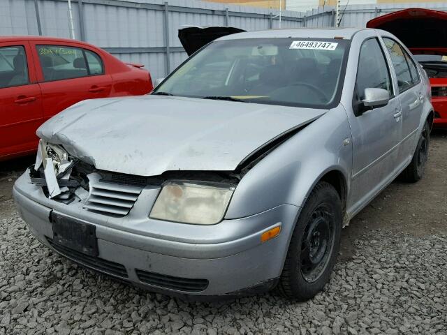 3VWSP69M32M154311 - 2002 VOLKSWAGEN JETTA GLS SILVER photo 2