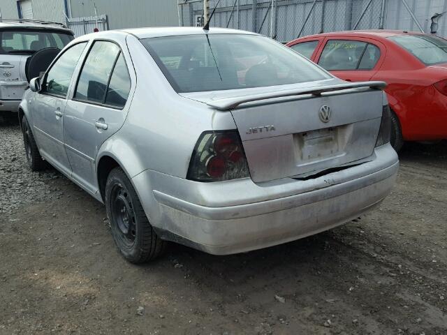 3VWSP69M32M154311 - 2002 VOLKSWAGEN JETTA GLS SILVER photo 3