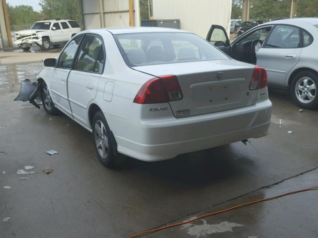 2HGES26734H516954 - 2004 HONDA CIVIC EX 白色 照片 3