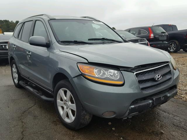 5NMSH13E08H156484 - 2008 HYUNDAI SANTA FE BLUE photo 1