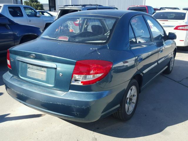 KNADC125436206248 - 2003 KIA RIO BLUE photo 4