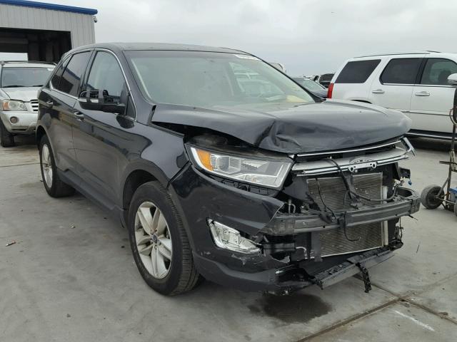 2FMTK3J81FBB75955 - 2015 FORD EDGE SEL BLACK photo 1