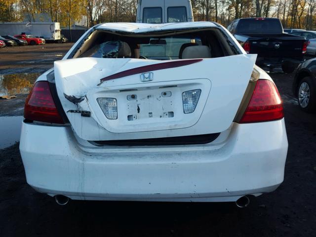 1HGCM66316A069323 - 2006 HONDA ACCORD LX WHITE photo 9