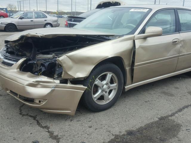 2G1WH52K659102956 - 2005 CHEVROLET IMPALA LS TAN photo 9