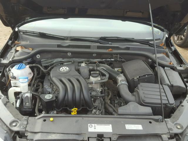 3VW2K7AJ3EM442047 - 2014 VOLKSWAGEN JETTA BASE BLACK photo 7