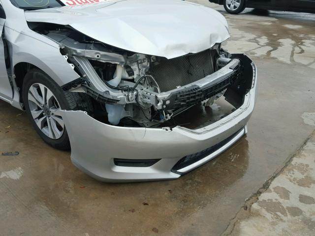 1HGCR2F34EA145593 - 2014 HONDA ACCORD LX SILVER photo 9