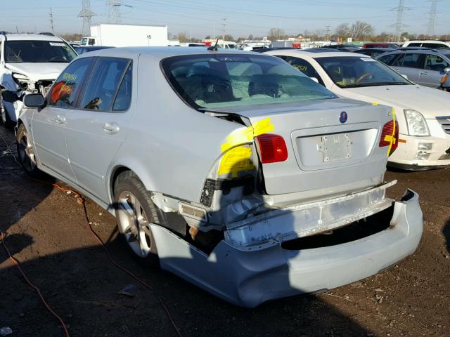 YS3ED49G183513813 - 2008 SAAB 9-5 2.3T SILVER photo 3