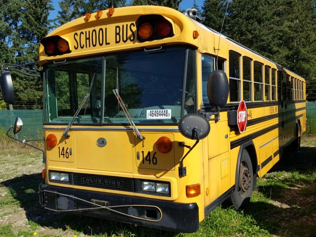 1BABNB0A52F204995 - 2002 BLUE BIRD SCHOOL BUS YELLOW photo 2