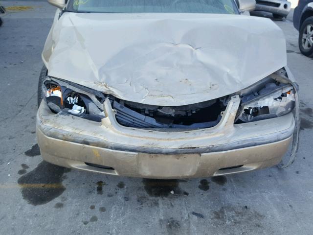 2G1WF52E959260935 - 2005 CHEVROLET IMPALA GOLD photo 9