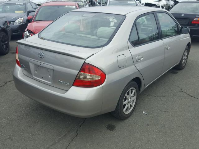 JT2BK18U630088730 - 2003 TOYOTA PRIUS SILVER photo 4