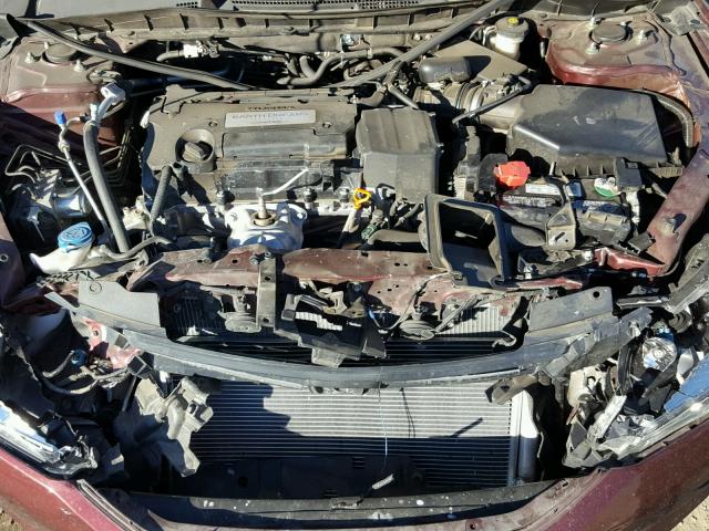 1HGCR2F39EA301577 - 2014 HONDA ACCORD LX BURGUNDY photo 7