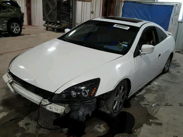 1HGCM82684A005160 - 2004 HONDA ACCORD EX WHITE photo 2