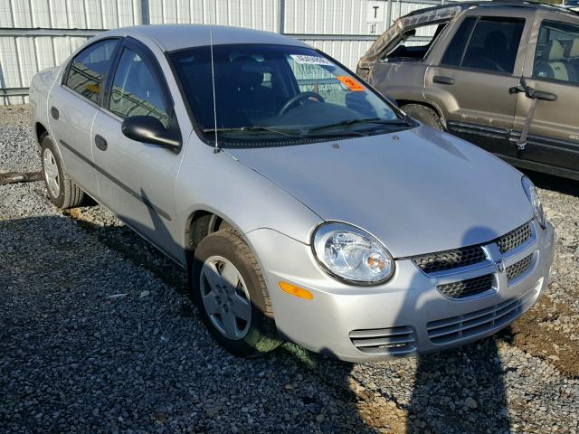 1B3ES26C55D121394 - 2005 DODGE NEON BASE SILVER photo 1