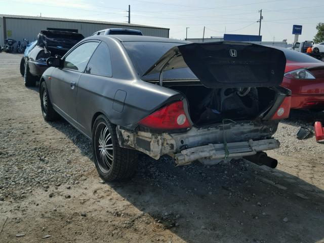 1HGEM21983L042309 - 2003 HONDA CIVIC EX BLACK photo 3