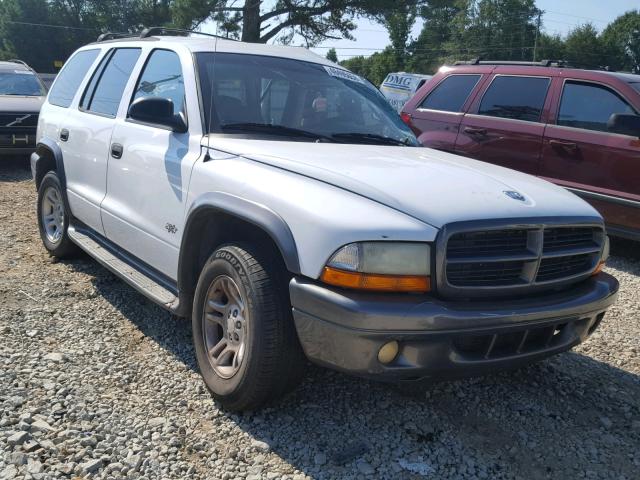 1B4HR38N42F184706 - 2002 DODGE DURANGO SP WHITE photo 1