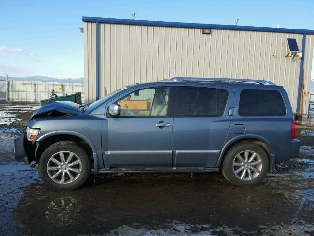 5N3AA08C28N905809 - 2008 INFINITI QX56 BLUE photo 9