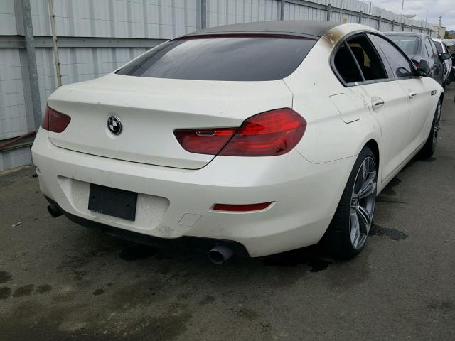 WBA6B8C59EDZ72588 - 2014 BMW 640 XI WHITE photo 4