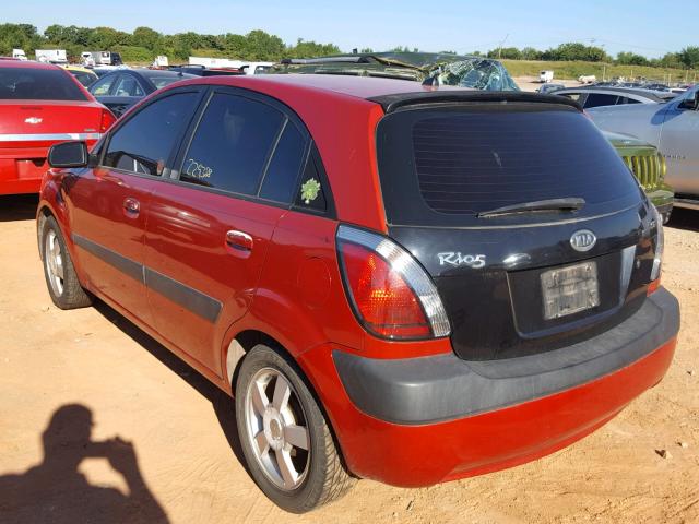 KNADE163166088196 - 2006 KIA RIO 5 RED photo 3