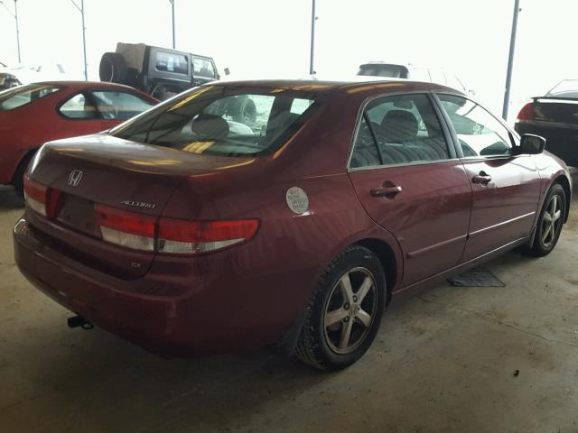 1HGCM56643A048661 - 2003 HONDA ACCORD EX BURGUNDY photo 4