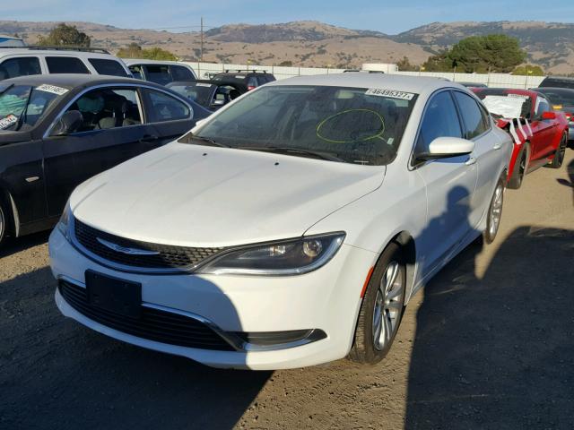 1C3CCCAB1FN680996 - 2015 CHRYSLER 200 LIMITE WHITE photo 2