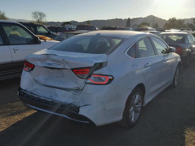 1C3CCCAB1FN680996 - 2015 CHRYSLER 200 LIMITE WHITE photo 4