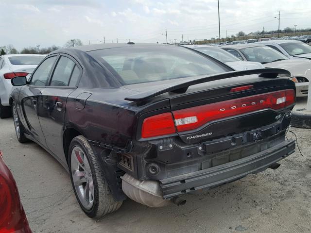 2B3CL5CTXBH516339 - 2011 DODGE CHARGER R/ BLACK photo 3