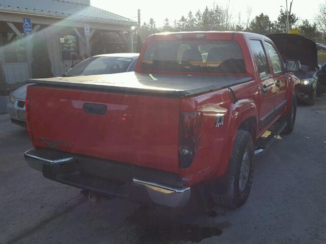 1GCDT13E878120758 - 2007 CHEVROLET COLORADO RED photo 4