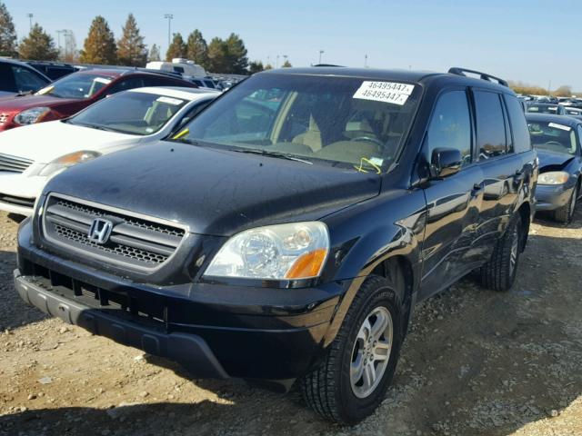 2HKYF18474H598093 - 2004 HONDA PILOT EX BLACK photo 2