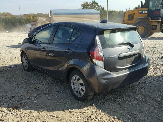 JTDKDTB31F1579248 - 2015 TOYOTA PRIUS C GRAY photo 3