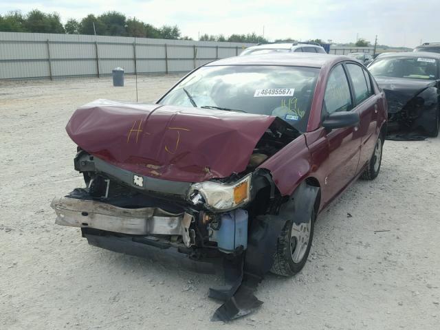 1G8AG52F04Z149776 - 2004 SATURN ION LEVEL MAROON photo 2