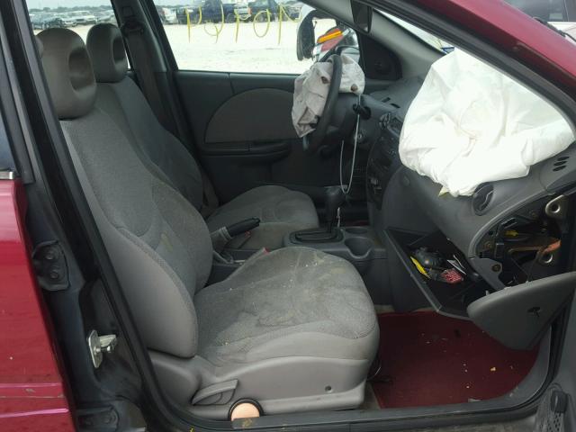 1G8AG52F04Z149776 - 2004 SATURN ION LEVEL MAROON photo 5