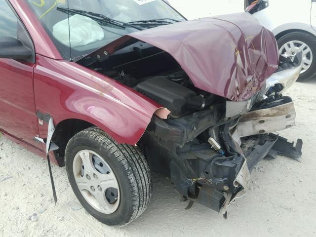 1G8AG52F04Z149776 - 2004 SATURN ION LEVEL MAROON photo 9