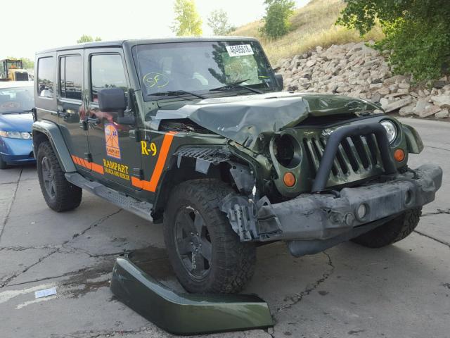 1J4GA59147L197200 - 2007 JEEP WRANGLER S GREEN photo 1