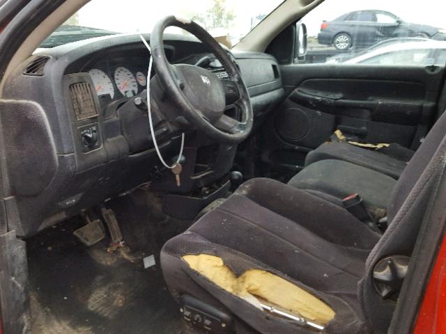 3D7KS28DX5G743800 - 2005 DODGE RAM 2500 S წითელი ფოტო 5