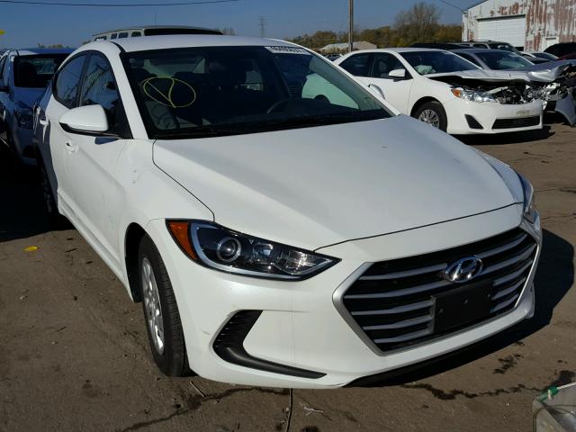 5NPD74LF1HH111496 - 2017 HYUNDAI ELANTRA WHITE photo 1