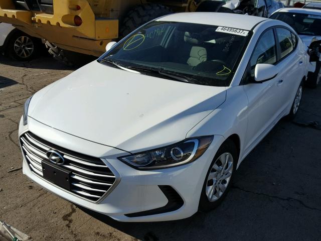 5NPD74LF1HH111496 - 2017 HYUNDAI ELANTRA WHITE photo 2