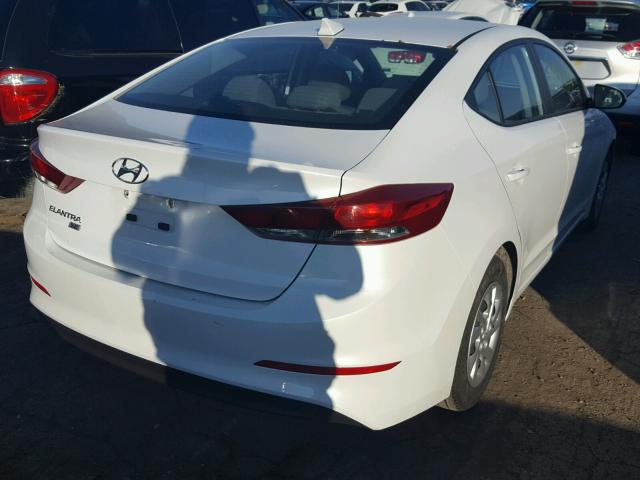 5NPD74LF3HH127392 - 2017 HYUNDAI ELANTRA SE WHITE photo 4