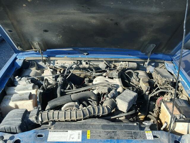 1FTYR10U11PA42431 - 2001 FORD RANGER BLUE photo 7