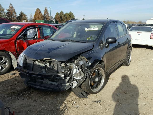 3N1BC1CPXBL408772 - 2011 NISSAN VERSA S BLACK photo 2