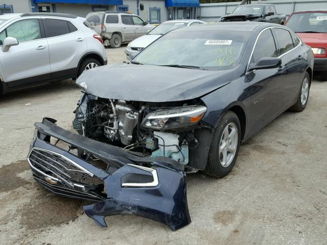 1G1ZB5ST8HF149456 - 2017 CHEVROLET MALIBU LS BLUE photo 2