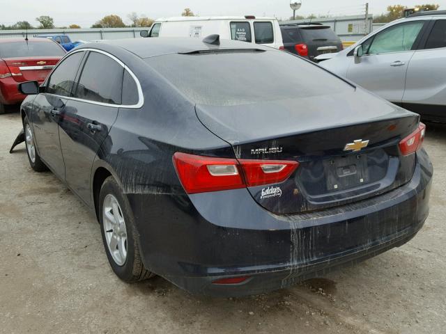 1G1ZB5ST8HF149456 - 2017 CHEVROLET MALIBU LS BLUE photo 3