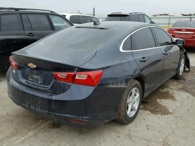 1G1ZB5ST8HF149456 - 2017 CHEVROLET MALIBU LS BLUE photo 4