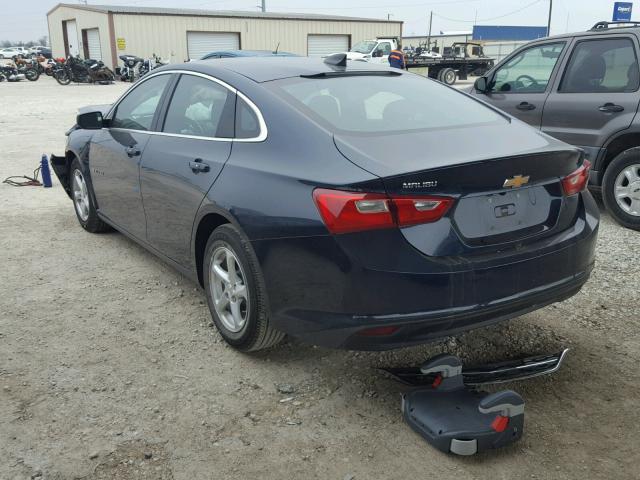 1G1ZB5STXHF160040 - 2017 CHEVROLET MALIBU LS ლურჯი ფოტო 3