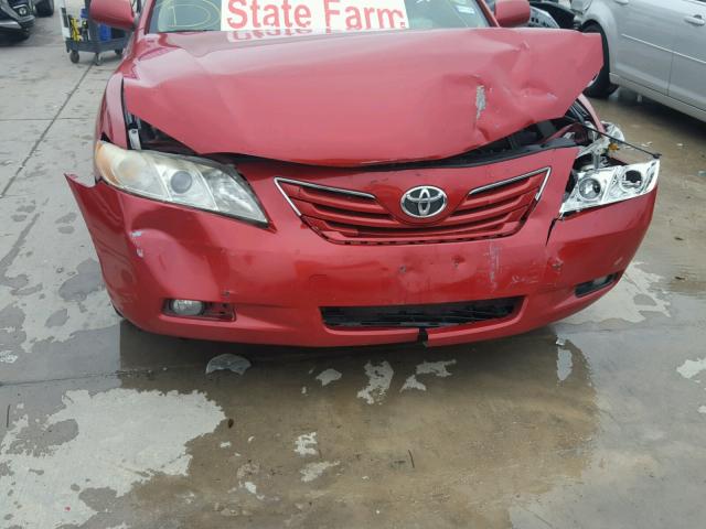 JTNBE46K273050929 - 2007 TOYOTA CAMRY NEW RED photo 9